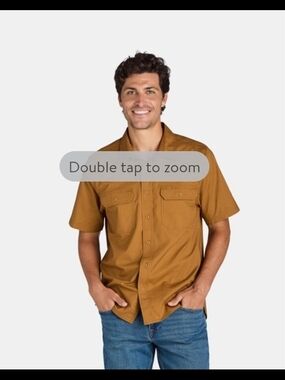 Brahma Riptop Short-Sleeve Button-Down Shirt - Brown